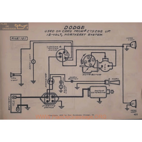 Dodge 275255 A Up 12volt Schema Electrique Northeast