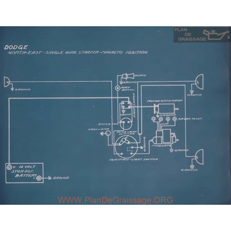 Dodge North East Magneto Schema Electrique