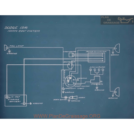 Dodge Schema Electrique 1916