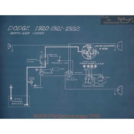 Dodge Schema Electrique 1920 1921 1922