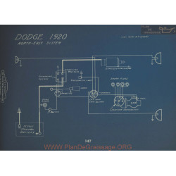 Dodge Schema Electrique 1920 North East