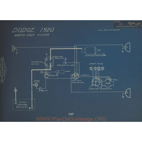 Dodge Schema Electrique 1920 North East