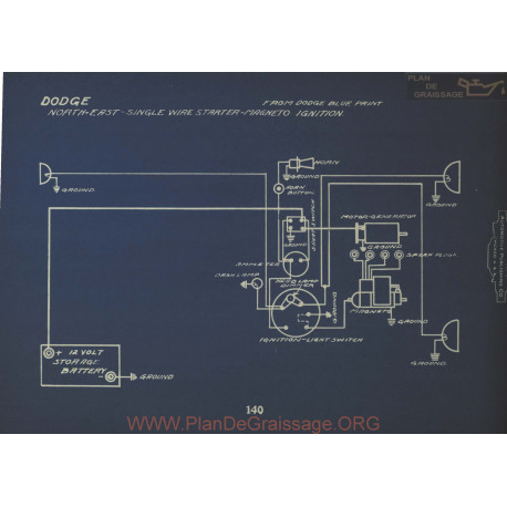 Dodge Single Starter Magneto Schema Electrisue North East