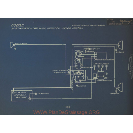 Dodge Two Wire Starter Schema Electrique Delco