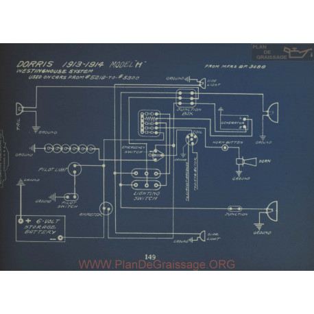 Dorris H Schema Electrique 1913 1914 Westinghouse