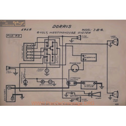 Dorris I A 6 6volt Schema Electrique 1915 Westinghouse V2