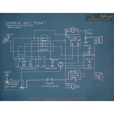 Dorris I B 6 Schema Electrique 1917