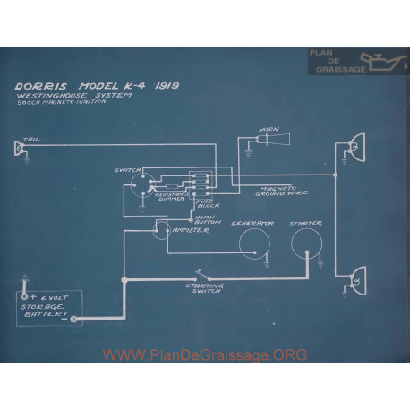 Dorris K4 Schema Electrique 1919