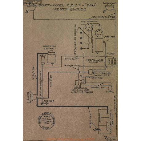 Dort 11 11t Schema Electrique 1918 Westinghouse