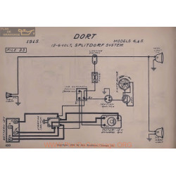 Dort 4 5 12volt 6volt Schema Electrique 1915 Splitdorf V2