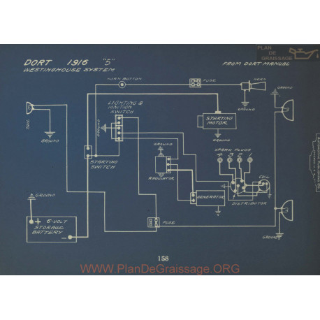 Dort 5 Schema Electrique 1916 Westinghouse