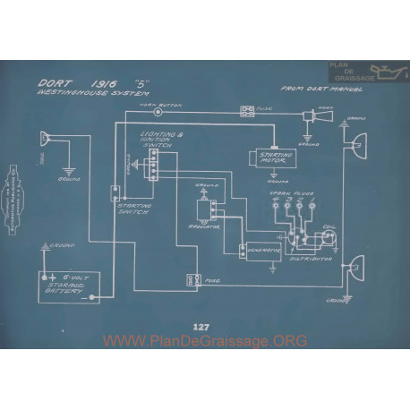 Dort 5 Schema Electrique 1916