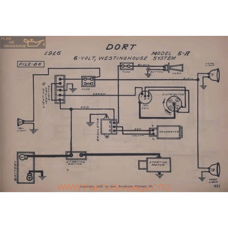 Dort 5a 6volt Schema Electrique 1916 Westinghouse V2