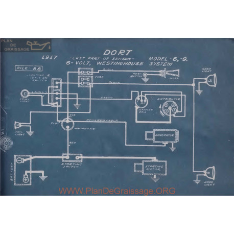 Dort 6 9 6volt Schema Electrique 1917 Westinghouse