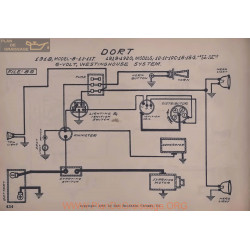 Dort 8 11 11t 10c 15 15s 6volt Schema Electrique 1918 1919 1920 Westinghouse