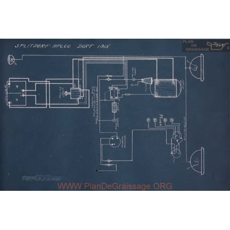 Dort Splitdorf Aplco Schema Electrique 1915