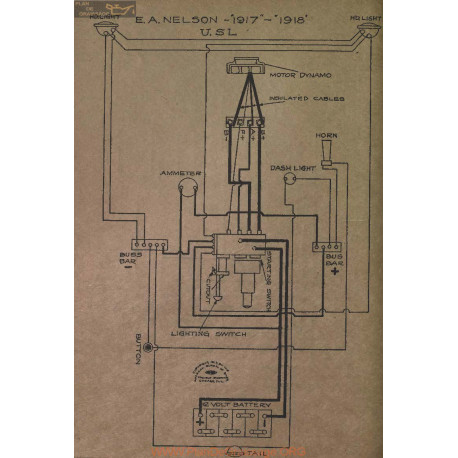 Ea Nelson Schema Electrique 1917 1918 Usl