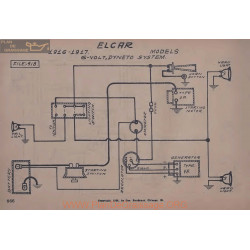 Elcar 6volt Schema Electrique 1916 1917 Dyneto