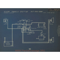 Elcar D E F G Schema Electrique 1917 1918 1919 Dyneto