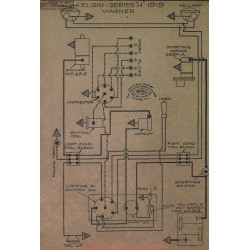 Elgin H Schema Electrique 1919 Wagner