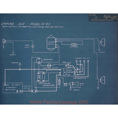 Empire 31 40 Schema Electrique 1915