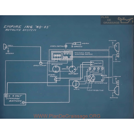 Empire 40 45 Schema Electrique 1916