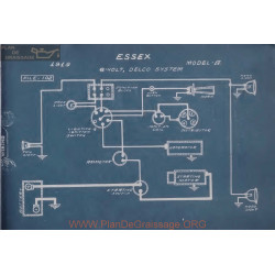 Essex A 6volt Schema Electrique 1919 Delco