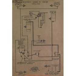 Essex A Schema Electrique 1919 Delco