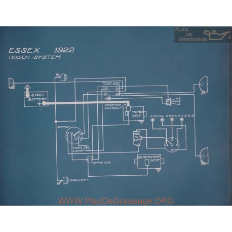 Essex Schema Electrique 1922