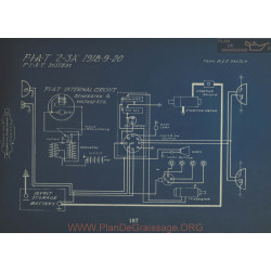 Fiat 2 3a Schema Electrique 1918 1919 1920