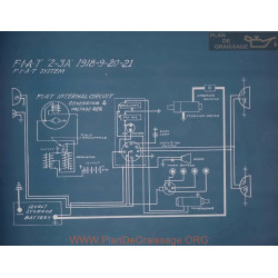 Fiat 2a 3a Schema Electrique 1918 1919 1920 1921