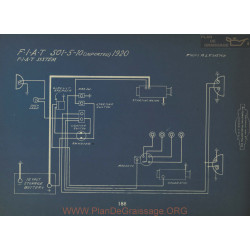 Fiat 501 5 10 Imported Schema Electrique 1920