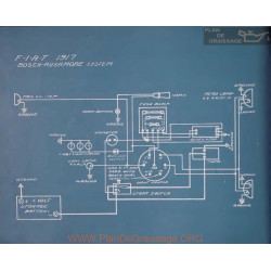 Fiat Bosch Rushmore Schema Electrique 1917