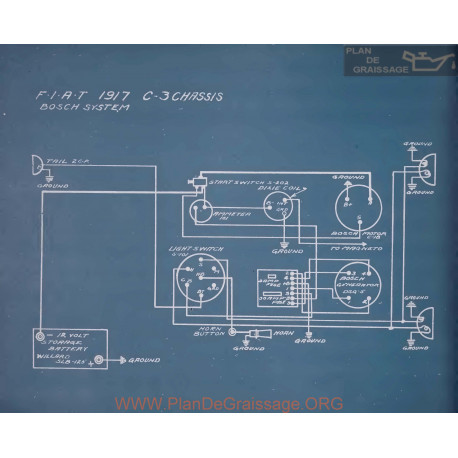 Fiat C3 Bosch Schema Electrique 1917