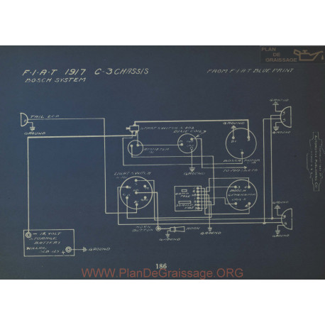 Fiat C3 Schema Electrique 1917 Bosch