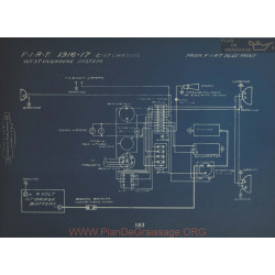 Fiat E17 Schema Electrique 1916 1917 Westinghouse