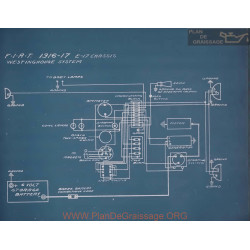 Fiat E17 Schema Electrique 1916 1917