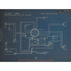 Fiat Schema Electrique 1914 Westinghouse