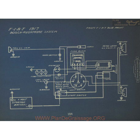 Fiat Schema Electrique 1917 Bosche Rushmore