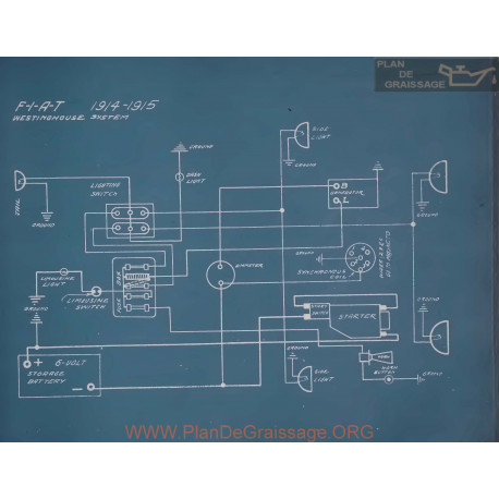 Fiat Westinghouse Schema Electrique 1914 1915