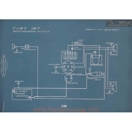 Fiat Westinghouse Schema Electrique 1917 V2