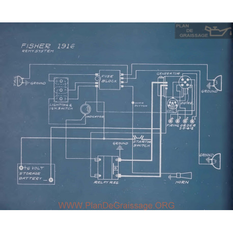 Fisher Schema Electrique 1916