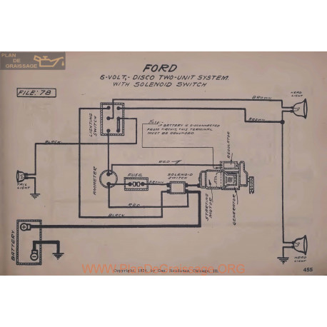 Ford 6volt Schema Electrique Avec Solenoid Switch