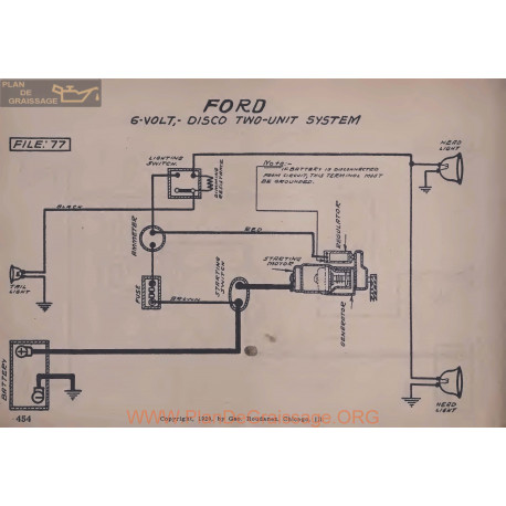 Ford 6volt Schema Electrique Disco Two Unit