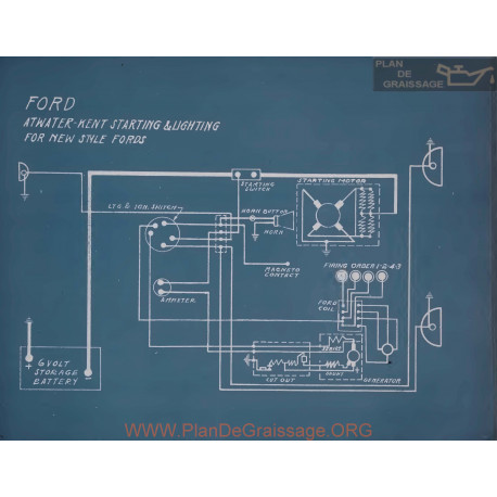 Ford Atwater Kent Starting Schema Electrique