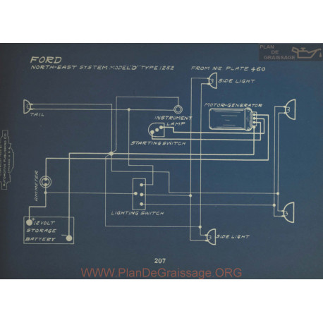 Ford D 1252 460 Schema Electrique North East