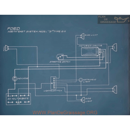 Ford D Type 1210 Schema Electrique