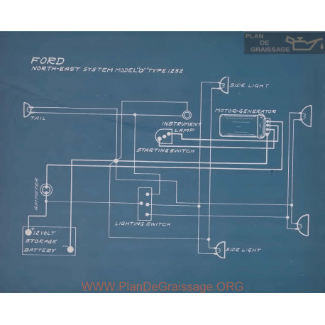 Ford D Type 1252 Schema Electrique