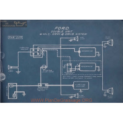 Ford Double Unit 6volt Schema Electrique Gray & Davis