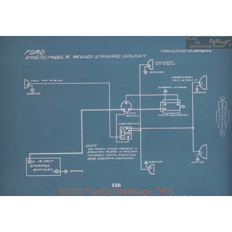Ford Dyneto Model B Schema Electrique V2